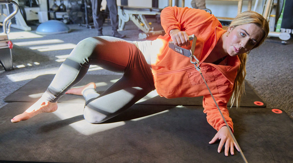 Caroline Marks in training.